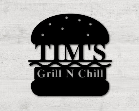 Patio/Grill/Bar Custom Metal Sign
