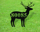 Deer Address sign, Metal Deer Sign, Deer Yard sign, Address Sign, Deer House Number Plaque, Yard Address sign, Antler Address sign, Hunter