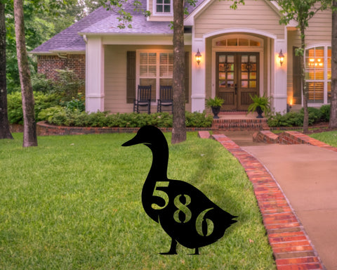 Duck Address Custom Yard Sign