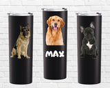 Custom Printed Tumbler Personalized Dog Lover Gift Pet Stainless Steel Bottle Custom Travel Bottle Lab Mom Gift Travel Mug with Your Photo