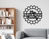 Personalized Family Name Sign, Metal Name Sign, Custom Metal Name Sign, Personalized Last Name Sign, Door Hanger, Wedding Gift, Best Seller