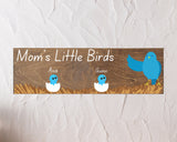 Personalized Mothers Day Gift, Kids Name Printed Wood Sign, Gift for Mom, Custom Name Wooden Plank, Mothers Day Gift, Moms Nest, Moms Little
