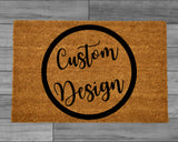 Custom Design Doormat, Personalized Rug, Custom Text Doormat, Your Idea Welcome Mat, Housewarming Gift, Porch Decor, Business Gift, Logo