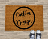 Custom Design Doormat, Personalized Rug, Custom Text Doormat, Your Idea Welcome Mat, Housewarming Gift, Porch Decor, Business Gift, Logo