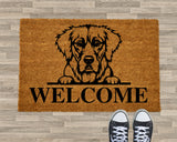 Custom Dog Doormat, Personalized Dog Welcome Mat, Dog Welcome Rug, Custom Dog Doormat, Dog Welcome Mat, Pet Name Doormat, Dog House Doormat