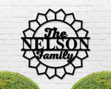 Personalized Family Name Sign, Metal Name Sign, Custom Metal Name Sign, Personalized Last Name Sign, Door Hanger, Wedding Gift, Best Seller