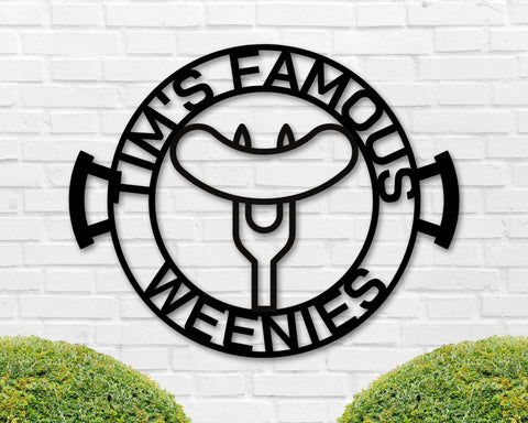 Patio/Grill/Bar Name Custom Metal Sign