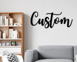 Custom Text Metal Sign
