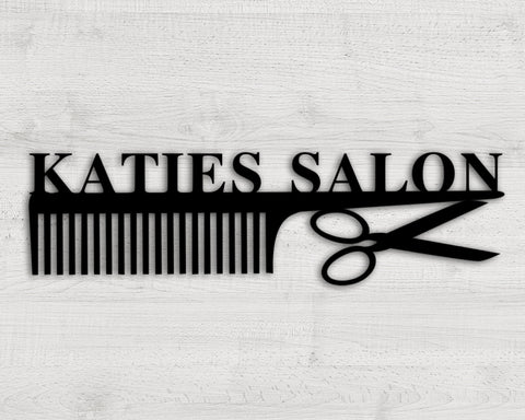Hair Studio Custom Metal Sign