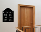 Apartment Unit Custom Metal Sign