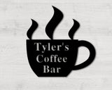 Coffee Bar Custom Metal Sign