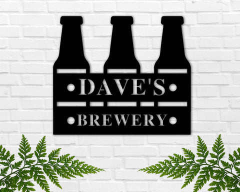 Brewery Names Custom Metal Sign
