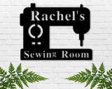 Sewing Room Metal Sign, Custom Sewing Machine Sign, Personalized Mother's Day Gift, Grandma Sewing Sign, Gift for Mom, Craft Room Sign