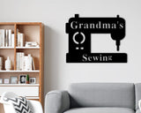 Sewing Room Name Custom Metal Sign