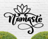 Namaste Metal Sign