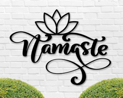 Namaste Metal Sign