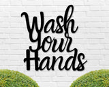 Wash your hands sign, Bathroom Sign, Bathroom Decor, Metal Sign, Farmhouse Decor, Funny Bathroom Sign, Top Bathroom Sign, Sink Sign, Gift