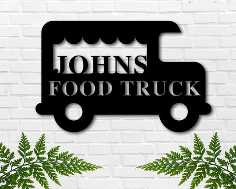 Food Truck Custom Metal Sign