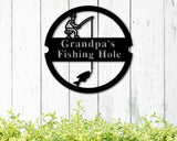 Custom Fishing Sign, Bait Shop Metal Sign, Bait & Tackle Sign, Fishing Shack Decor, Father's Day Gift, Fish Camp Sign, Fishing Hole Sign