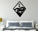 Snowboarding Art Custom Metal Sign