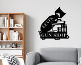 Armory Sign, Personalized Gun Name Sign, Gun Owner Gift, 2nd Amendment, Army Gift, Veteran, Father's Day Gift, Hunting Gift, AR-15 Decor gun