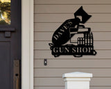 Armory Sign, Personalized Gun Name Sign, Gun Owner Gift, 2nd Amendment, Army Gift, Veteran, Father's Day Gift, Hunting Gift, AR-15 Decor gun