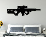 Black Friday, Cyber Monday Sale, Personalized Gun Name Sign, Gun Owner Gift, Armory Decor, 2nd Amendment, Army Gift, Veteran Gift, Father's