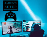 Gamer Room Name Custom Metal Sign