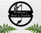 Fishing Name Custom Metal Sign