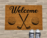 Golf Welcome Mat, Golf Welcome Doormat, Father's Day Gift, Golf Gifts for Dad, Golf Home Decor, Housewarming Gift, For Him, Husband