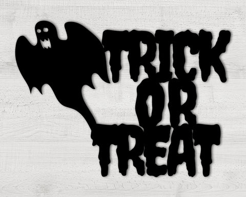 Trick or Treat Halloween Custom Metal Sign