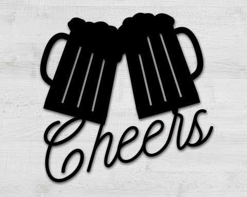 Cheers Custom Metal Sign
