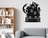 Haunted House Halloween Custom Metal Sign