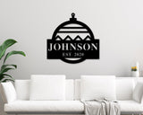 Last Name Christmas Custom Metal Sign