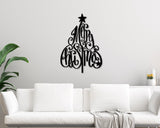 Merry Christmas Custom Metal Sign