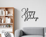 Happy Holidays Christmas Custom Metal Sign