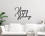 Happy Holidays Christmas Custom Metal Sign