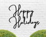 Happy Holidays Christmas Custom Metal Sign