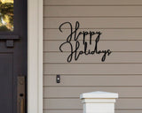 Happy Holidays Christmas Custom Metal Sign