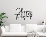 Happy Thanksgiving Sign, Fall Decor, Metal Sign, Thanksgiving Personalized Sign, Family Sign, Autumn Metal Sign, Custom Thanksgiving Decor