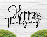 Happy Thanksgiving Sign, Fall Decor, Metal Sign, Thanksgiving Personalized Sign, Family Sign, Autumn Metal Sign, Custom Thanksgiving Decor